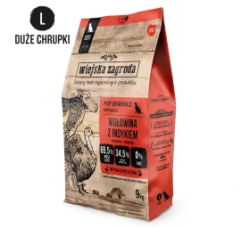 Rural Farm Beef with turkey L - dry dog food - 9kg
