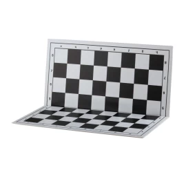 Šachmatų - šaškių lenta (plastikinė) DMU01 BLACK 36x36cm