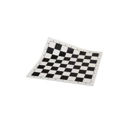 Šachmatų - šaškių lenta (vinilinė) DMV02A BLACK 43x43cm