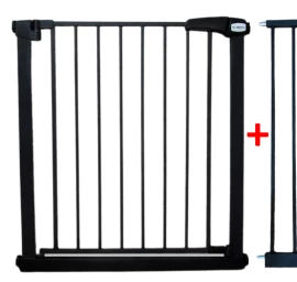 Safety Bars S1 Black Laiptų, Durų, 79-94 Cm Apsauginis Išsiplėtimo Rėmas