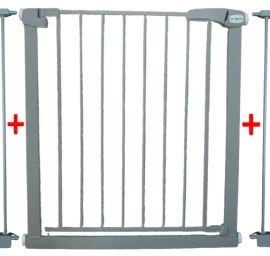 Safety Bars S2 Grey Laiptų, Durų 79-105 Cm Apsauginis Išsiplėtimo Rėmas