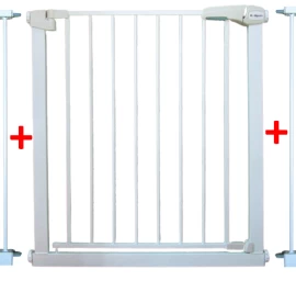 Safety Bars S2 White Laiptams, Durims 79-105 Cm Apsauginis Išsiplėtimo Rėmas