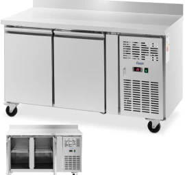 šaldomas Gastronomijos Stalas Su Ratlankiais Ant Ratukų 2 Kameros 260 L 136x70x95 Cm