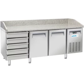 šaldomas Picų Stalas Su Granito Apvadu 2 Skyriai 6 Stalčiai 362 L 210 W