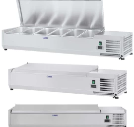 šaldymo Padėklas Su Plieniniu Dangčiu 5x Gn1/3 Ir 1x Gn1/2 150cm