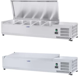šaldymo Padėklas Su Plieniniu Dangčiu 5x Gn1/4 120 Cm