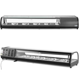 šaldymo Vitrina Su Led Apšvietimu 5 X Gn 1/2 190 W