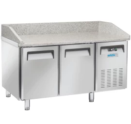 šaldytuvas Picų Stalas Su Granito Apvado Viršumi 2 Durys 128 L 210 W