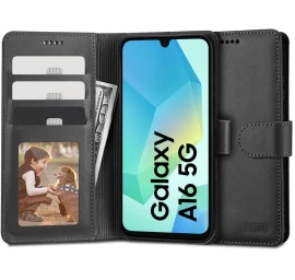 samsung Galaxy A16 4g / 5g Piniginės Dangtelis - Juodas