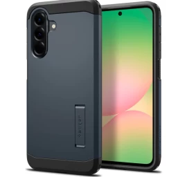 samsung Galaxy A56 5g Galinis Dėklas Su tough Armor Stovu - Pilkai Juodas