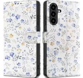 „samsung Galaxy A57 5g Wallet“ Dėklas – Spalvingos Gėlės