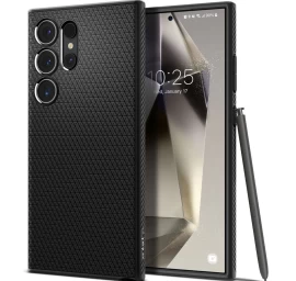 samsung Galaxy S24 Ultra Liquid Air Dangtelio įmautė - Matinės Juodos Spalvos