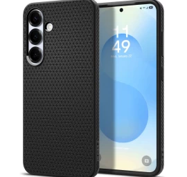 samsung Galaxy S25 Liquid Air Dėklas - Matinės Juodos Spalvos