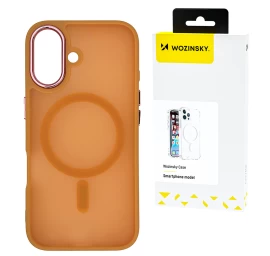samsung Galaxy S25 Ultra Fashion Case Magsafe Galinis Dėklas - Oranžinis