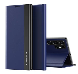 samsung Galaxy S25 Ultra Sleep Case Pro Dėklas Su Atvartu Ir Stovu - Mėlynas
