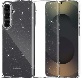 „samsung Galaxy S26 Flexair“ Dėklas – Permatomas Su Blizgučiais