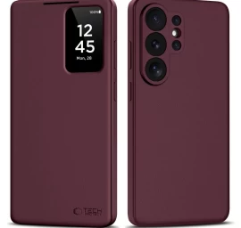 samsung Galaxy S26 Ultra Smart Wallet Dėklas - Bordo Spalvos