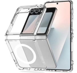 samsung Galaxy Z Flip 6 / 7 Fe Flexair Hybrid Magsafe Dėklas - Skaidrus