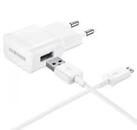 samsung Usb-a 8 W Tinklo įkroviklis Su microusb Kabeliu - Baltas