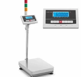 Sandėlio Platforminės Svarstyklės Su Lcd Signalizacijos Stulpeliu 60 Kg / 0,002 Kg
