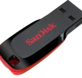 Sandisk Cruzer Blade 128gb (128gb /usb 2.0 / Juoda Ir Raudona )