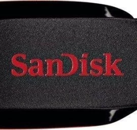Sandisk Cruzer Blade 64gb Usb 2.0 Atmintinė (64gb /usb 2.0 / Juoda Ir Raudona )