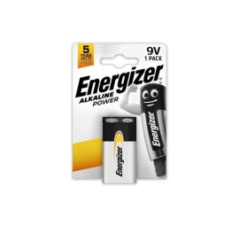 Šarminė baterija 6LR61 (1604, 6F22) 9V Alkaline Power Energizer