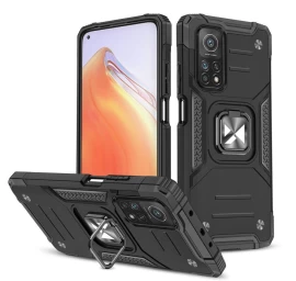 šarvuotas Dėklas + Magnetinis Laikiklis Mi Poco M4 Pro 5g / Redmi Note 11 5g Ring Armor Juodas