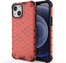 šarvuotas Dėklas Su Geliniu Rėmeliu Iphone 13 Mini Raudonos Spalvos