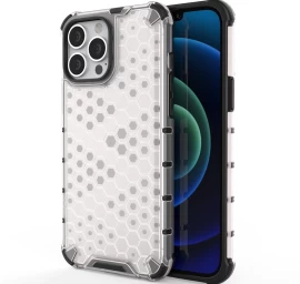 šarvuotas Dėklas Su Geliniu Rėmeliu iphone 13 Pro Max Skaidrus