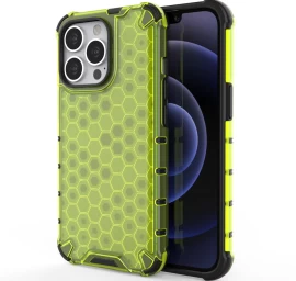 šarvuotas Dėklas Su Geliniu Rėmeliu iphone 13 Pro, žalias