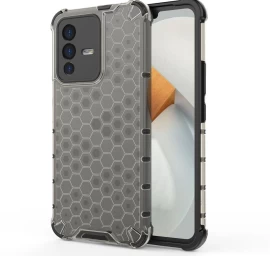 šarvuotas Dėklas Su Geliniu Rėmeliu, Skirtas vivo V23 5g, Juodas