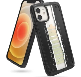 šarvuotas Dėklas Su Rėmeliu iphone 12 Mini Fusion X Design Routine, Juodas