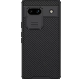 šarvuotas google Pixel 7a Dėklas Su Kameros Dangteliu nillkin Camshield Pro Case - Juodas
