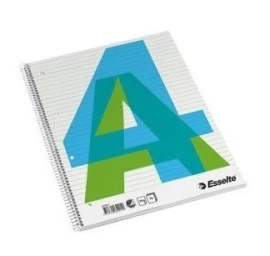 Sąsiuvinis su spirale Esselte, A4/70, linija, minkštas viršelis