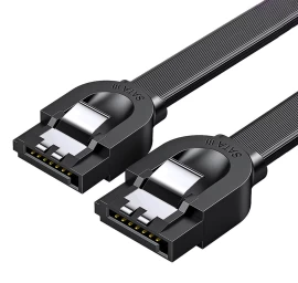 Sata 1.0-3.0-5gb/s Plokščias Kabelis 0,5 M - Juodas