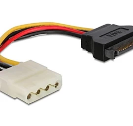 Sata Power Cable 15PIN   Male-&gt;4PIN Molex 15cm