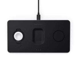 satechi Trio Wireless Charging Pad - Magnetinis Belaidis įkroviklis Trims įrenginiams (applewatch 2,5 W, airpods 5 W, Qi 7,5