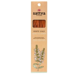 Sattva Natūralūs Indiški Smilkalai white Sage, 15 Lazdelių.
