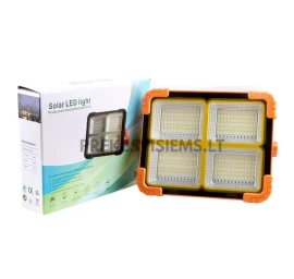 Saulės energija maitinamas 60W LED prožektorius