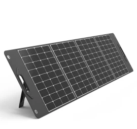 Saulės Kempingo įkroviklis Saulės Baterija Sulankstoma 400w Juoda