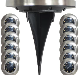 Saulės Lempa 8 Vadovaujama Smd žemės Laužymo Kpl.12pcs