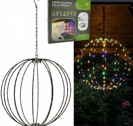 Saulės Pakabinamas šviestuvas Rutulys 30 Cm 120 Led Daugiaspalvis