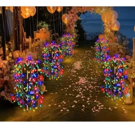 Saulės žibintas Fejerverkai Medis Daugiaspalvis 72cm 120 Led