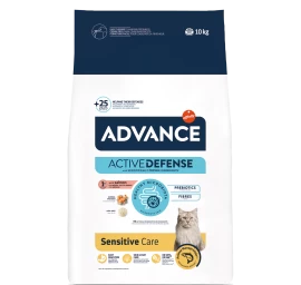 Sausas maistas katėms Advance Adult Sensitive (lašiša, ryžiai) 10 kg