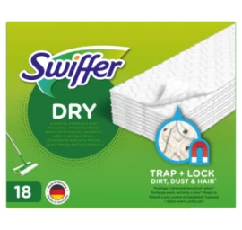 Sausų šluosčių papildymas SWIFFER Sweeper, 18vnt