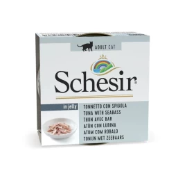 SCHESIR šlapias kačių maistas su tunu ir jūros ešeriu, 85g