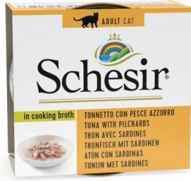 SCHESIR šlapias kačių maistas, tunas su sardinomis, 70g