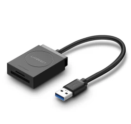 Sd / Micro Sd Atminties Kortelių Skaitytuvas Usb 3.0 Kištukas 15 Cm - Juodas