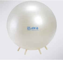 Sėdėjimo kamuolys 65 cm perlo spalvos